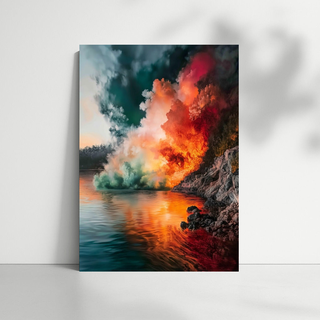 Symphony of Contrasts: Dance of Fire and Water