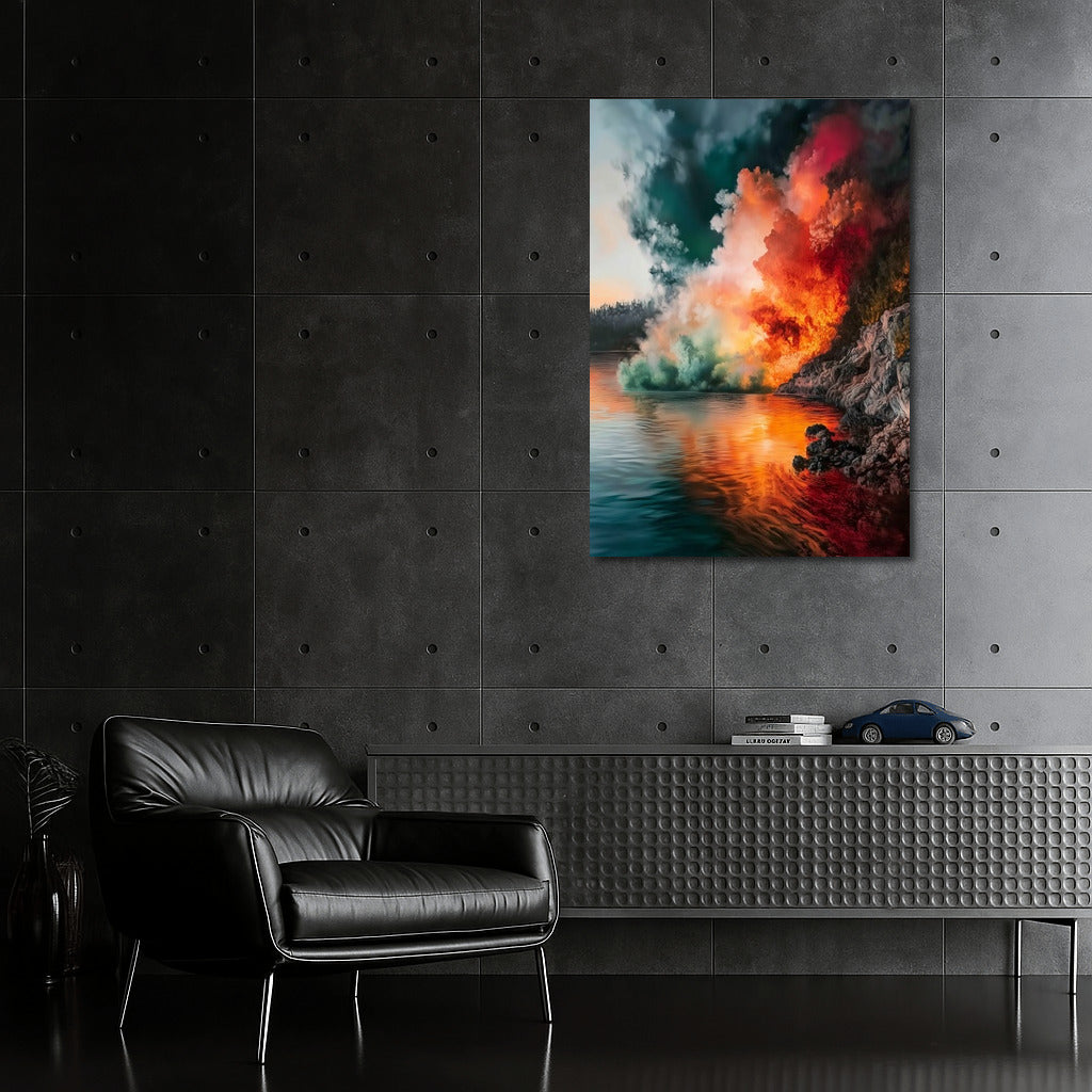 Symphony of Contrasts: Dance of Fire and Water