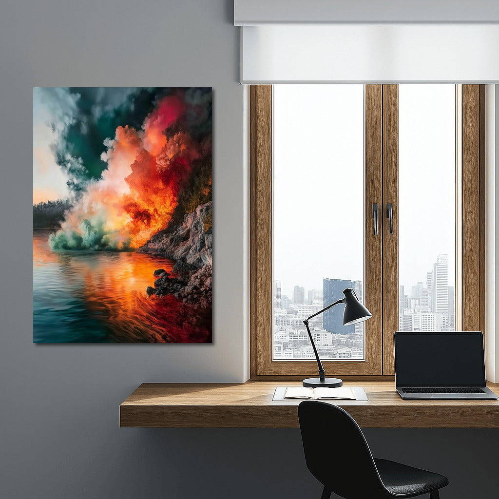 Symphony of Contrasts: Dance of Fire and Water