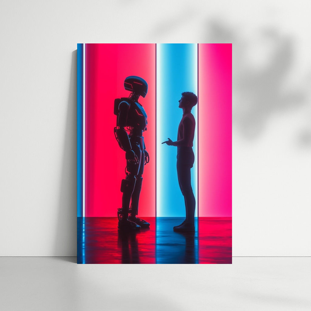 Luminous Dialogue: Man and Machine