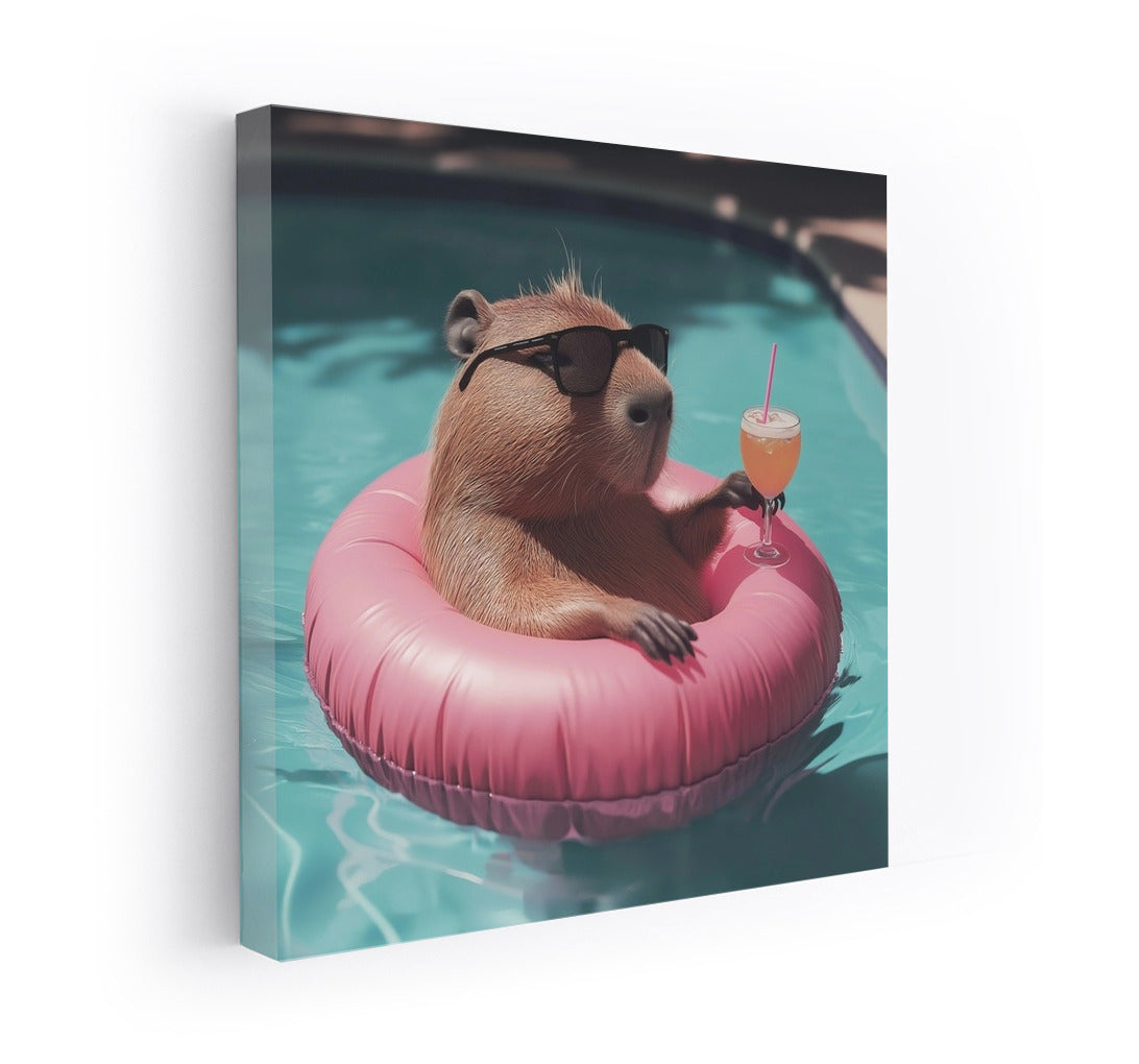 Capybara in Paradise: Summer Cocktail