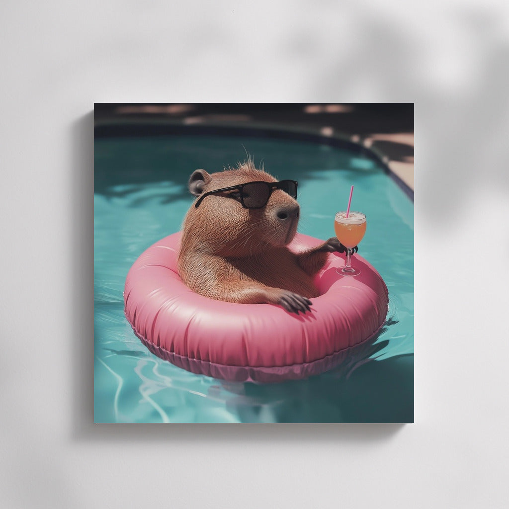 Capybara in Paradise: Summer Cocktail