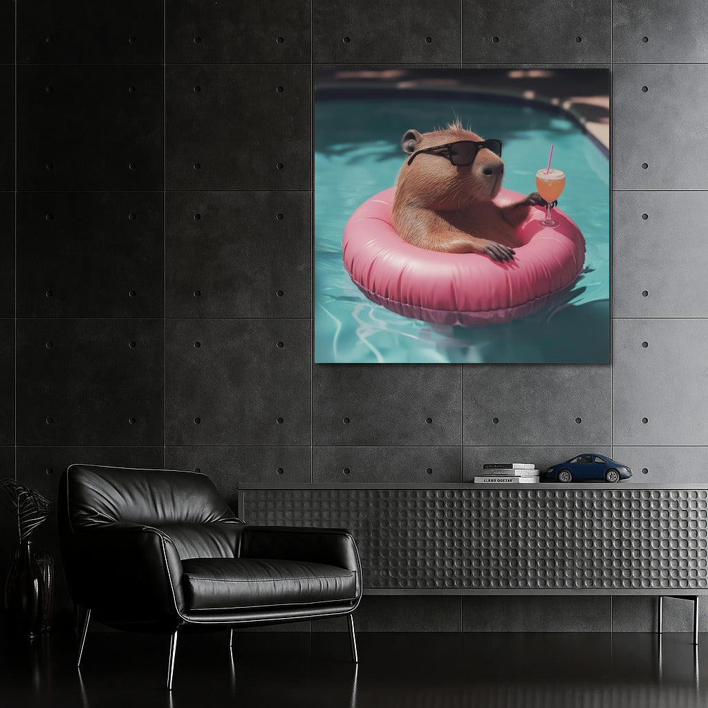 Capybara in Paradise: Summer Cocktail