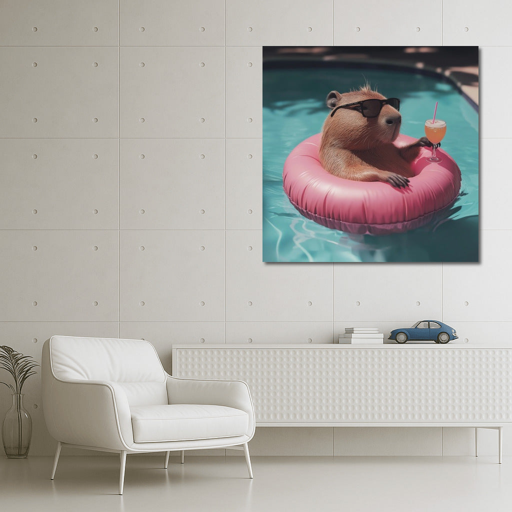 Capybara in Paradise: Summer Cocktail