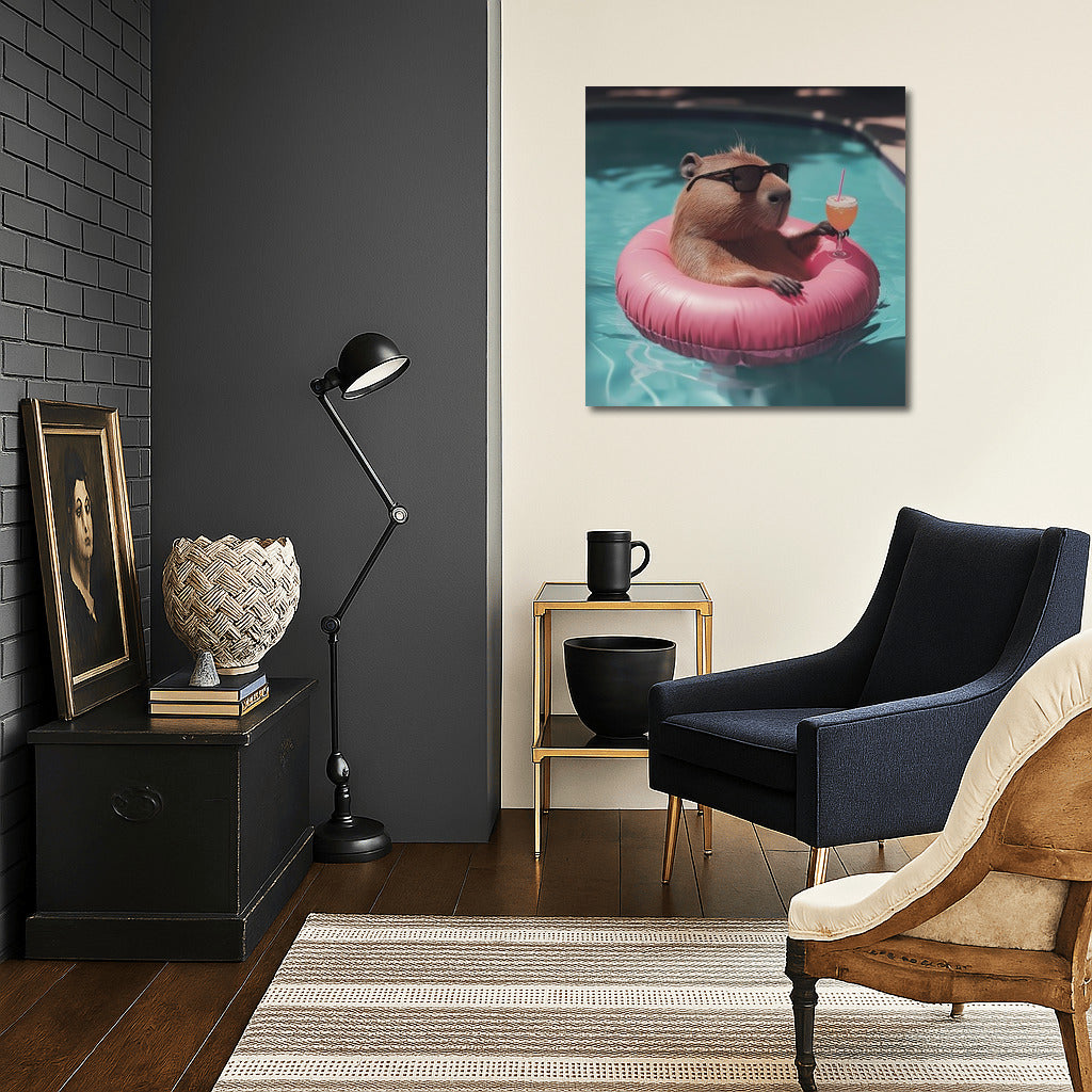 Capybara in Paradise: Summer Cocktail