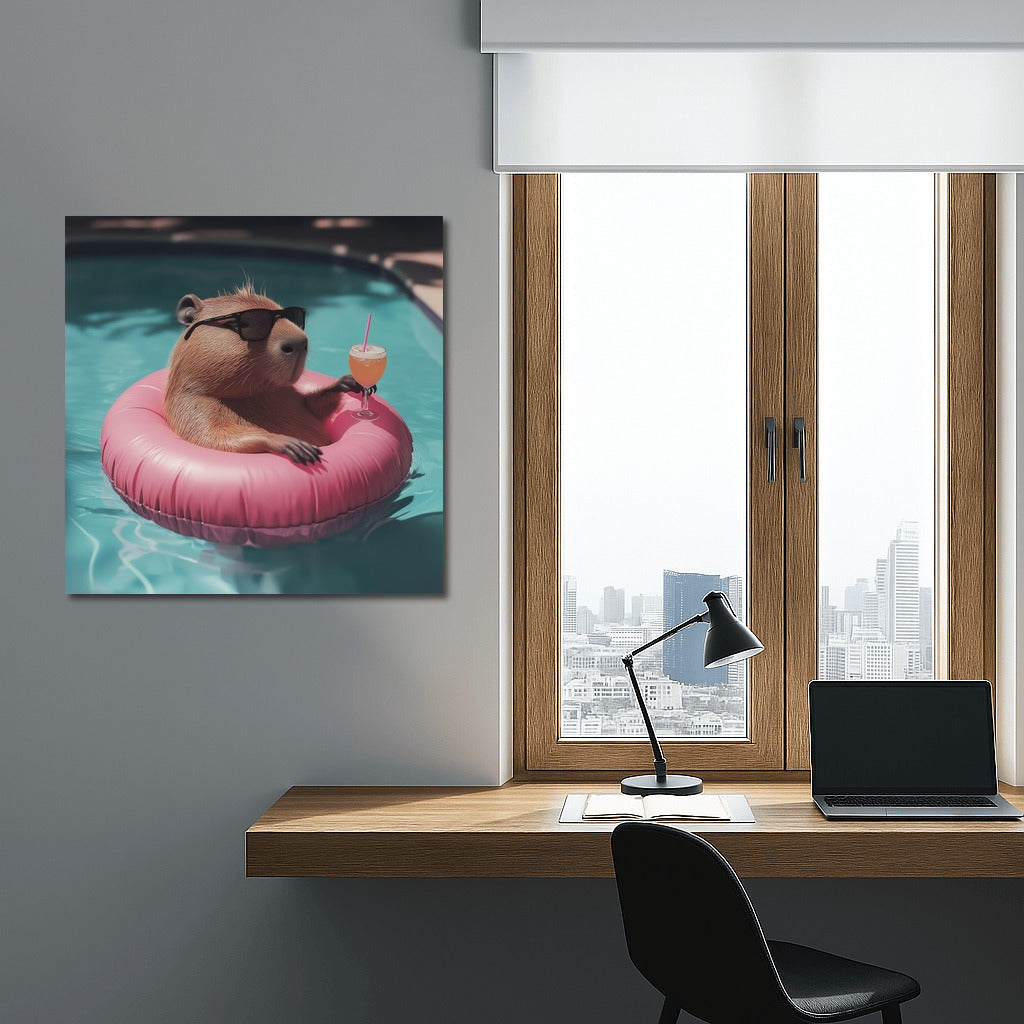 Capybara in Paradise: Summer Cocktail