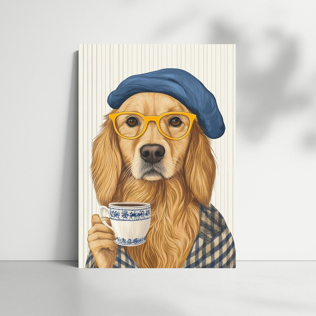 Tea Gentleman in a Beret