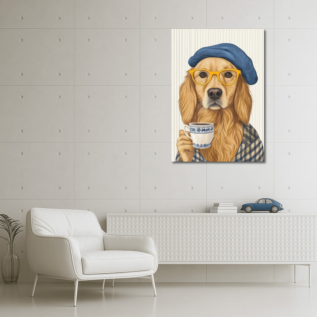 Tea Gentleman in a Beret