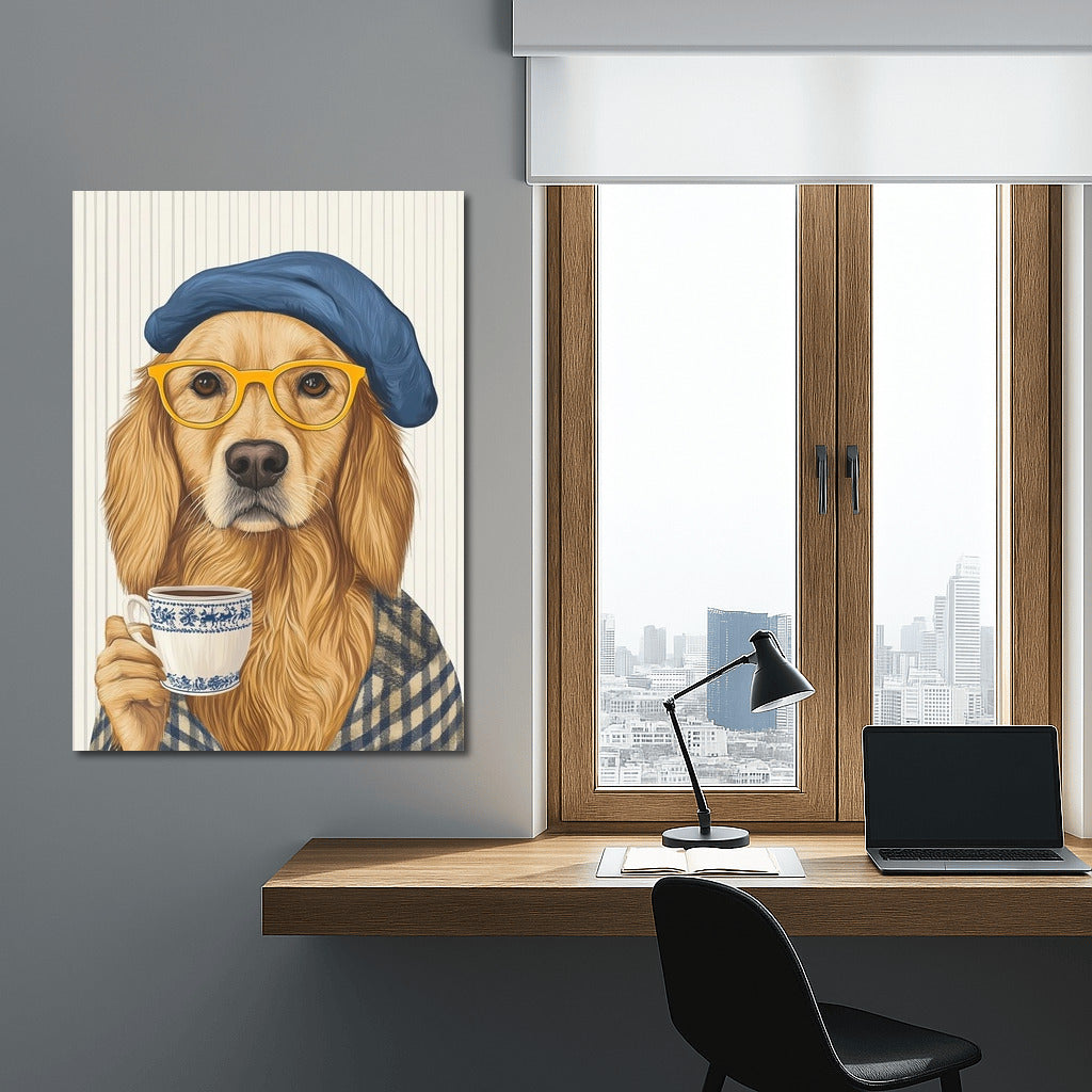 Tea Gentleman in a Beret
