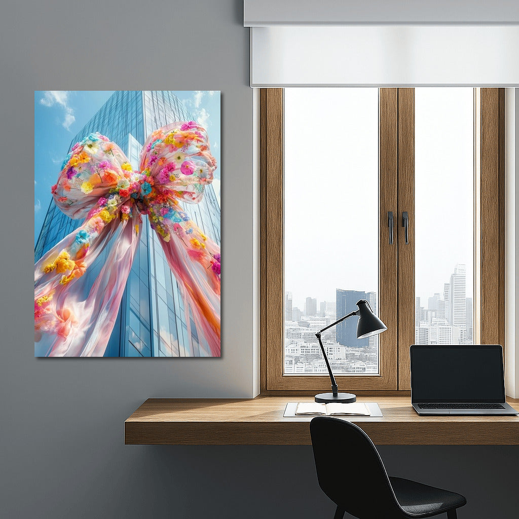 Flower Rise over the City