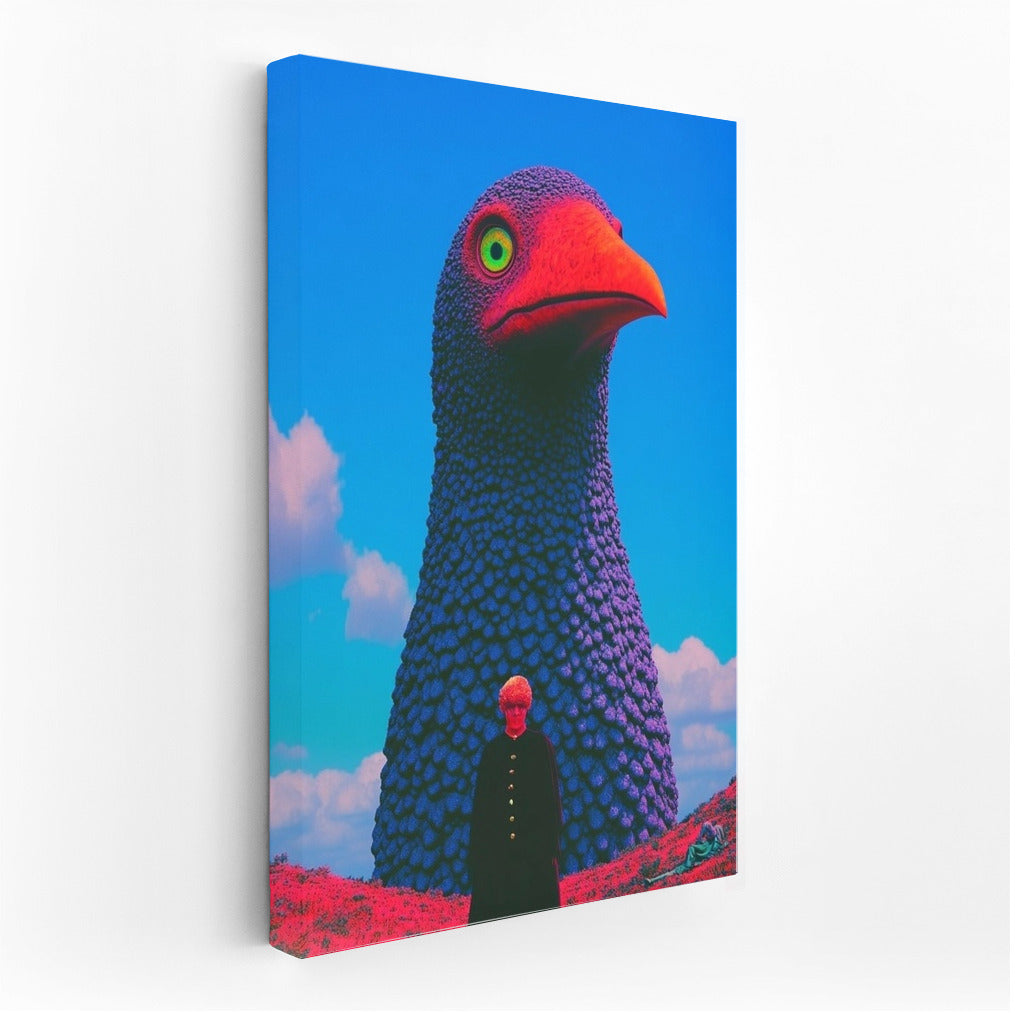 Flight of the Giant: A Surreal Landscape