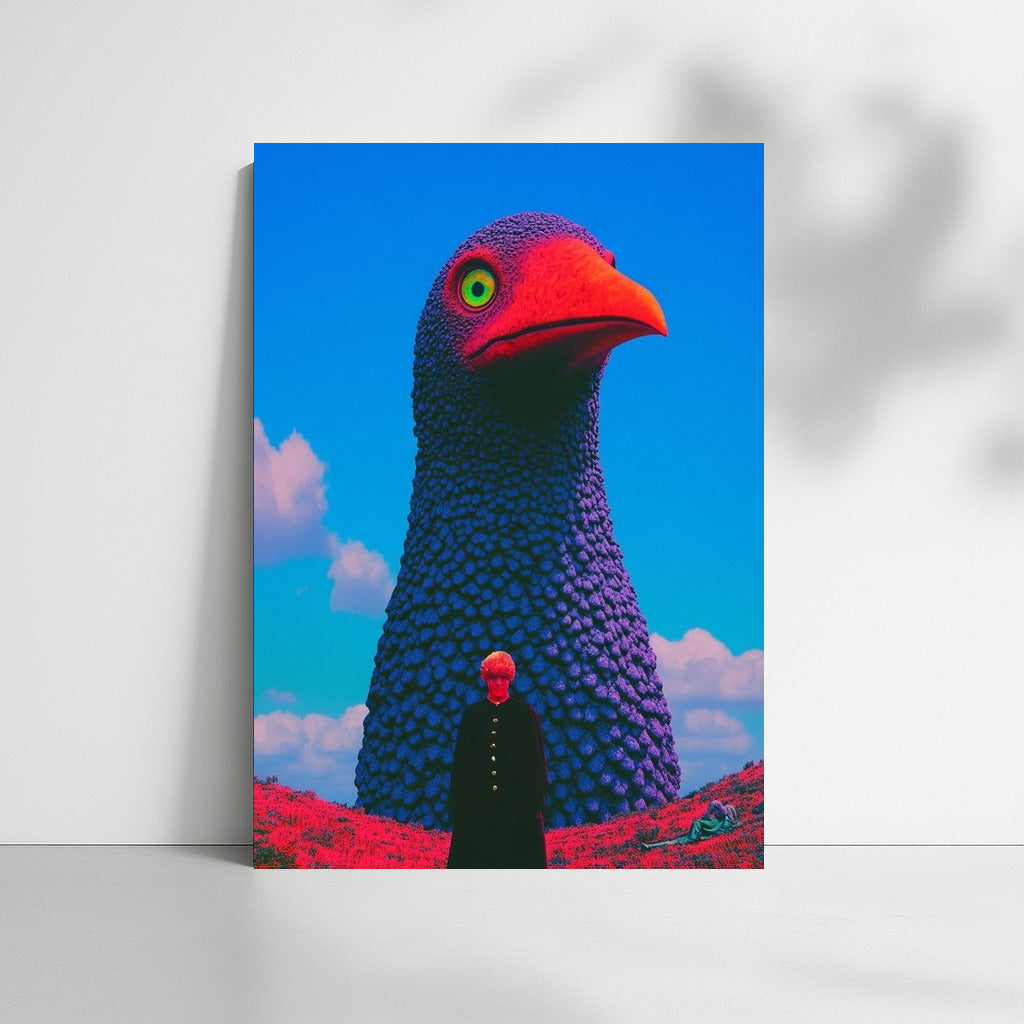 Flight of the Giant: A Surreal Landscape
