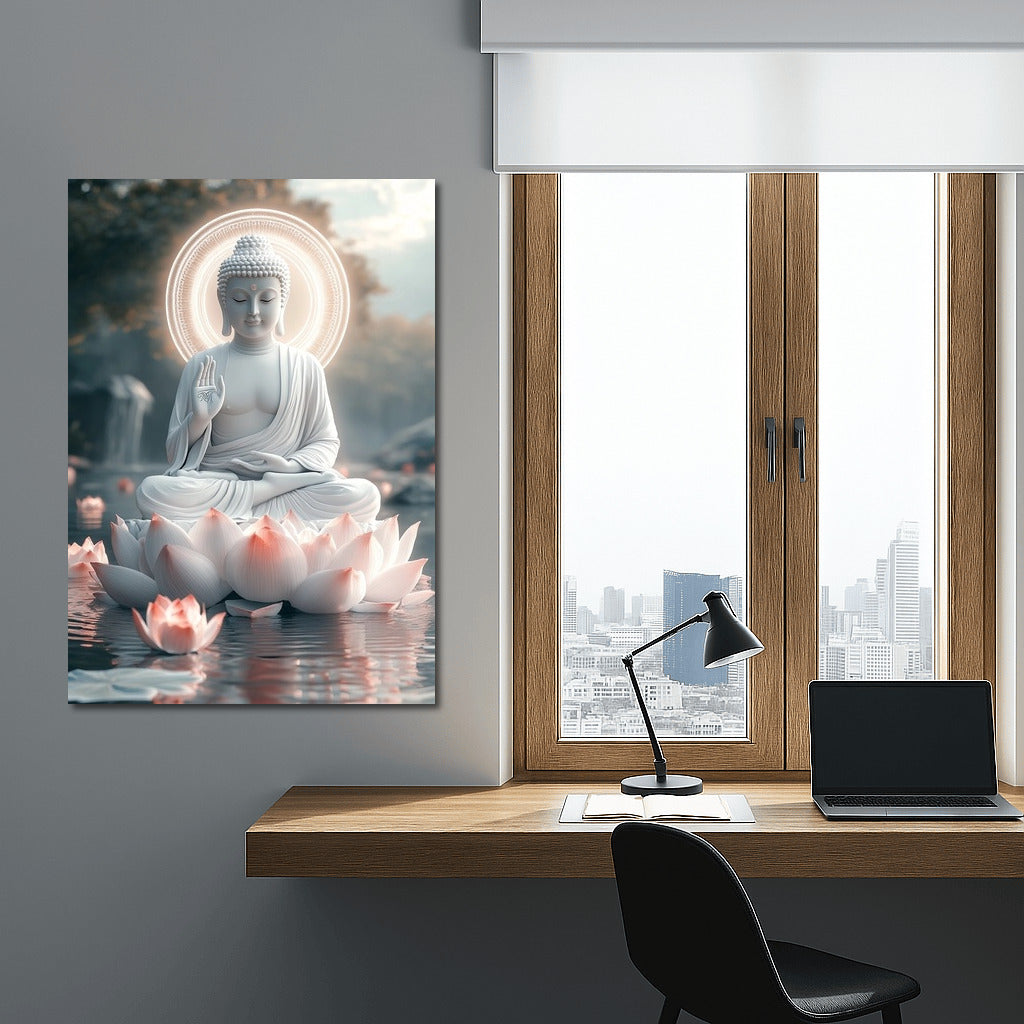 Buddha on the Lotus: Oasis of Peace of Mind