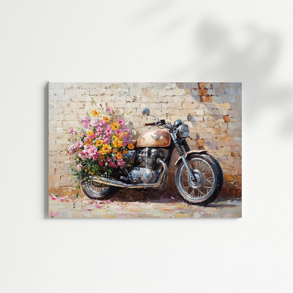 Flower Triumph on Two Wheels