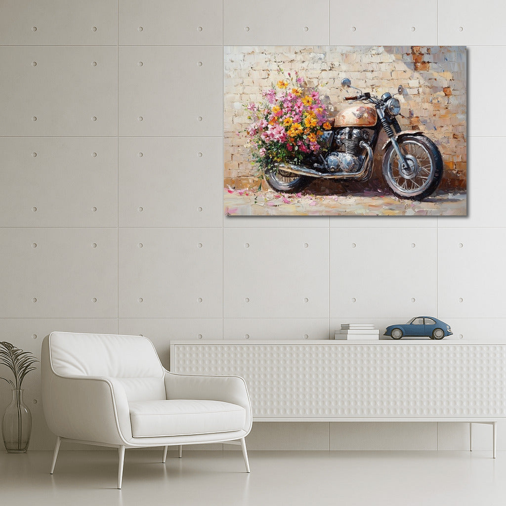 Flower Triumph on Two Wheels