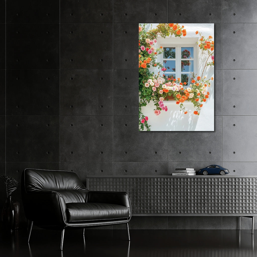 Roses on the Windowsill: Floral Charm