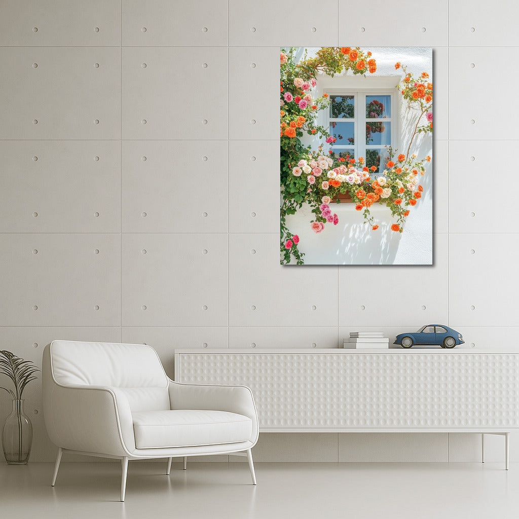 Roses on the Windowsill: Floral Charm