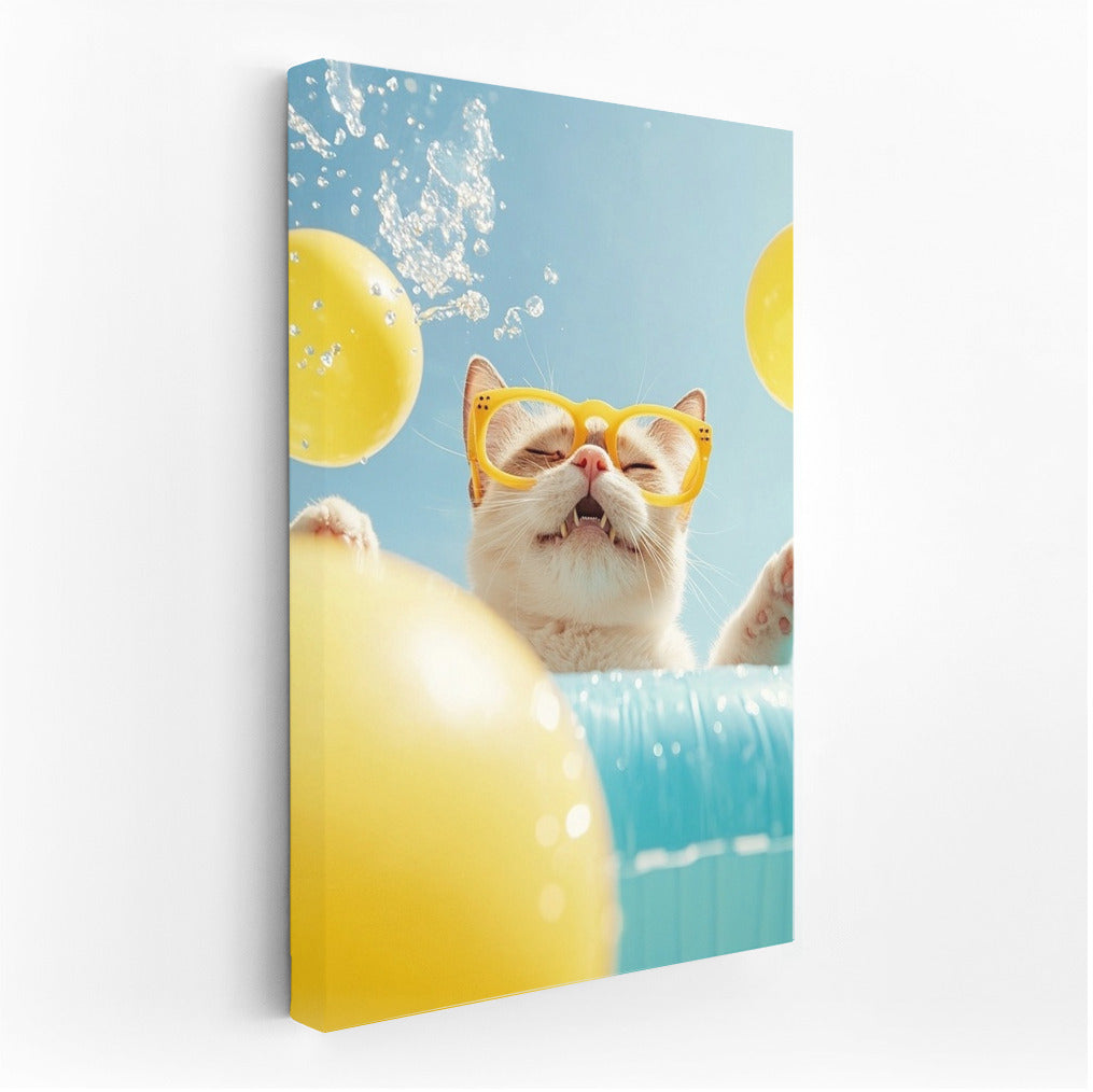 The Cat with Glasses and the Summer Carnival