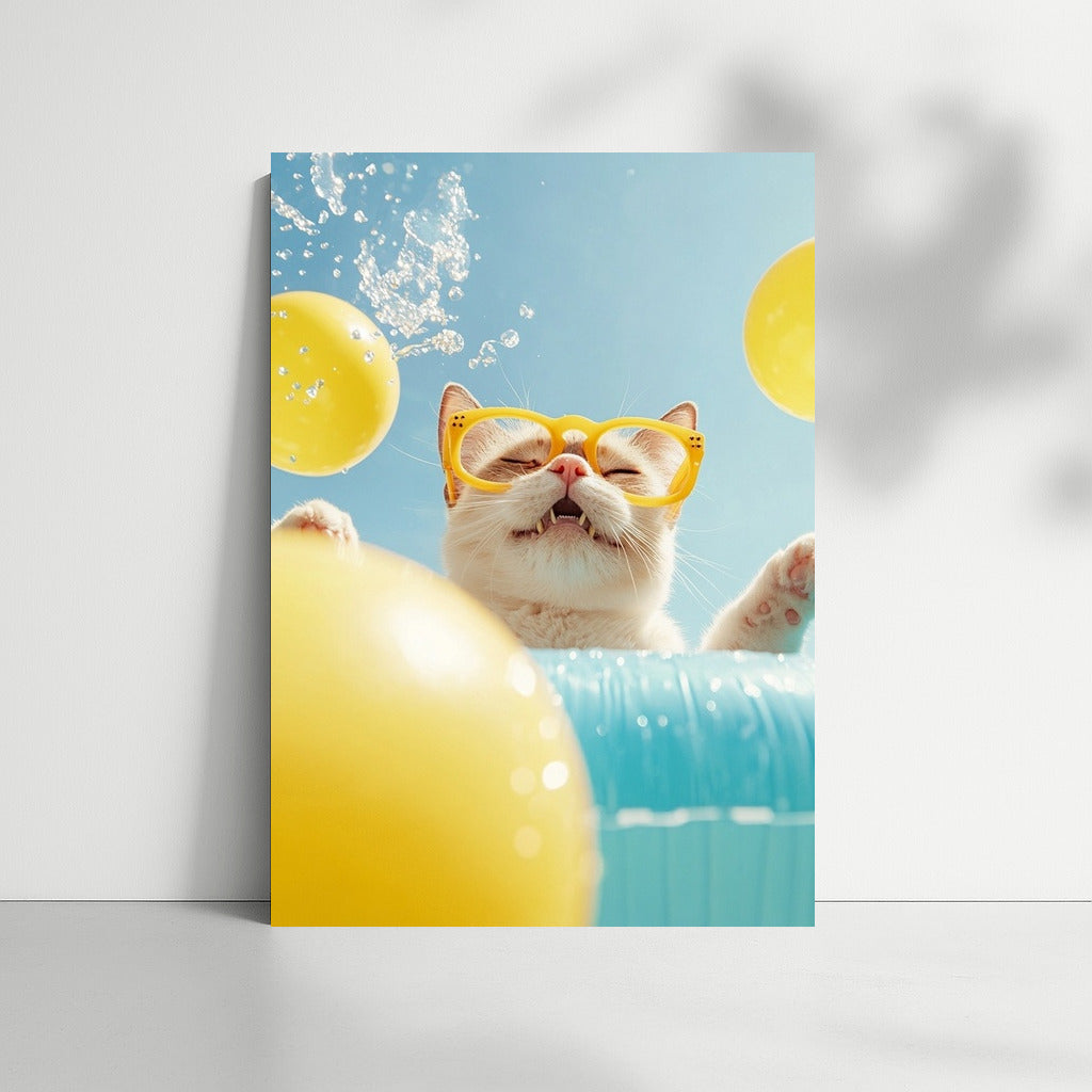 The Cat with Glasses and the Summer Carnival