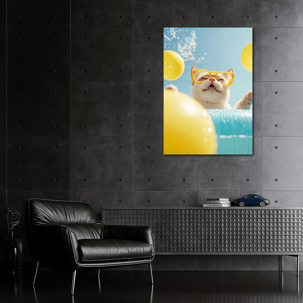 The Cat with Glasses and the Summer Carnival