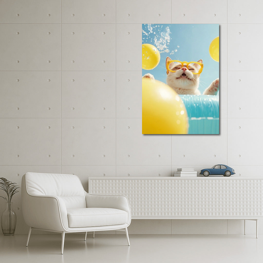 The Cat with Glasses and the Summer Carnival