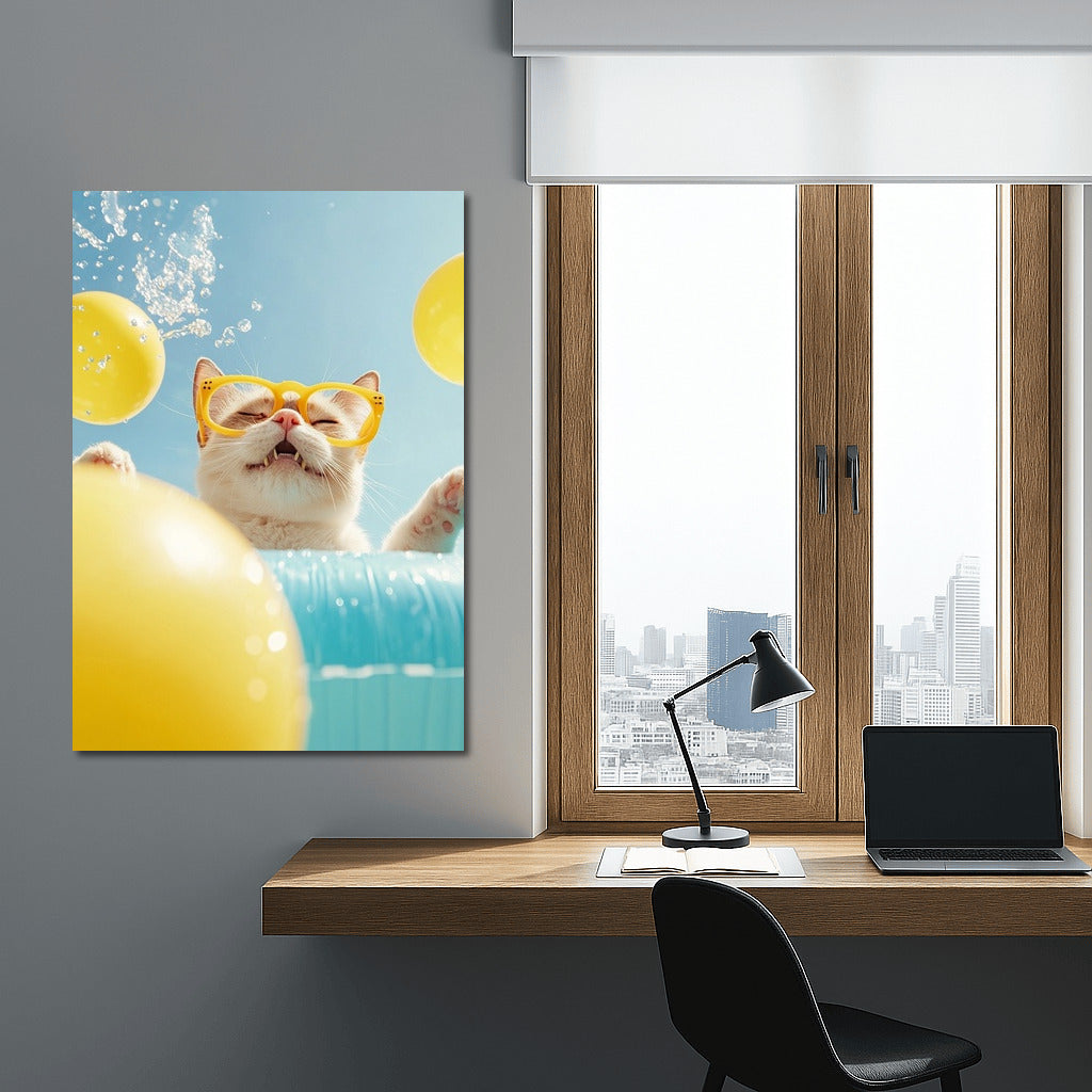 The Cat with Glasses and the Summer Carnival