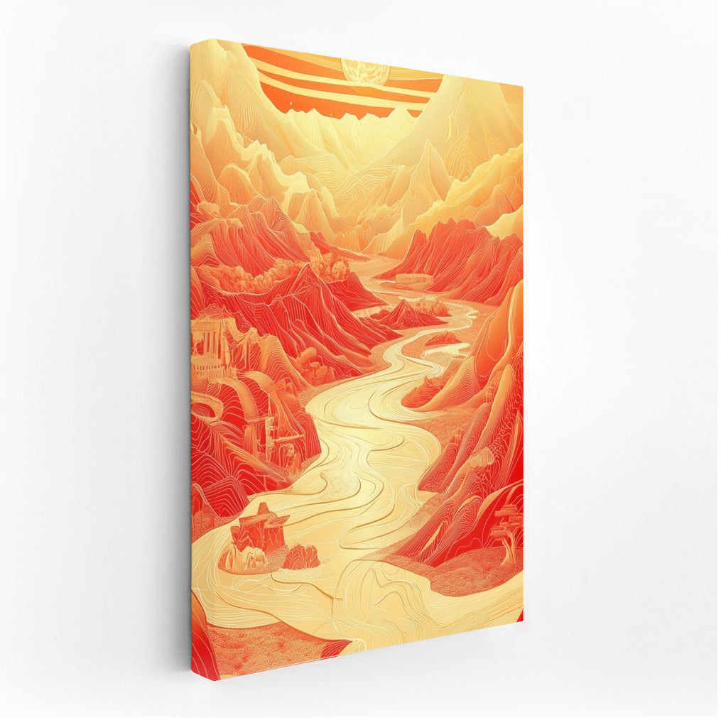 Fiery Radiance of the Mountains