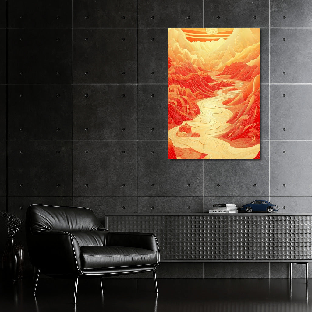 Fiery Radiance of the Mountains