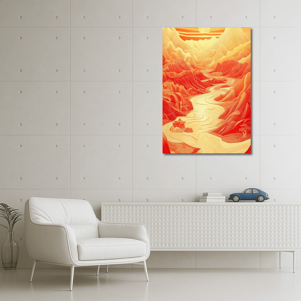 Fiery Radiance of the Mountains