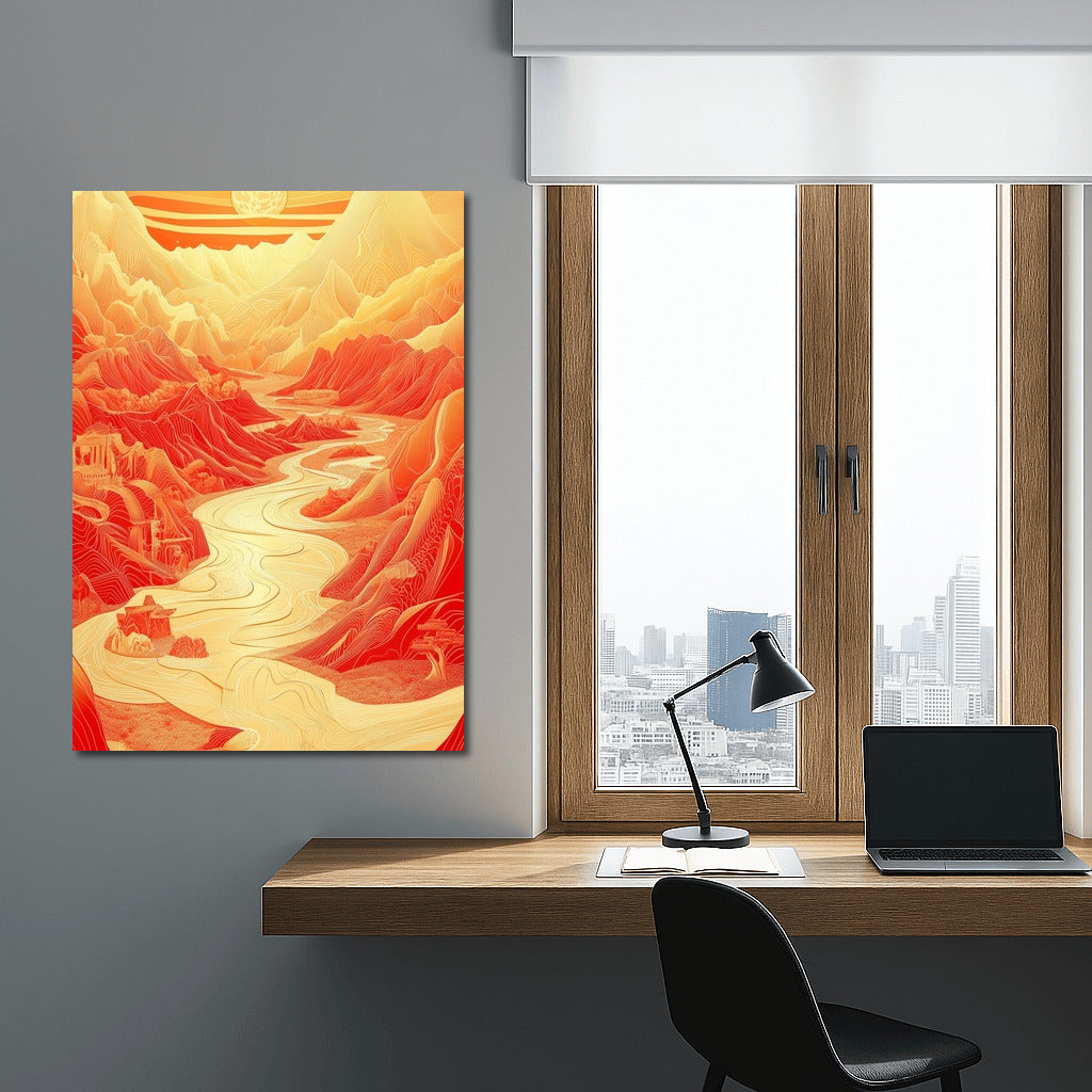 Fiery Radiance of the Mountains