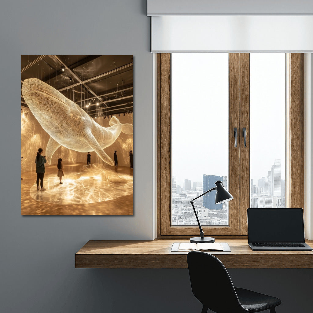Levitation of Light: Whale in the Hall of Wonders