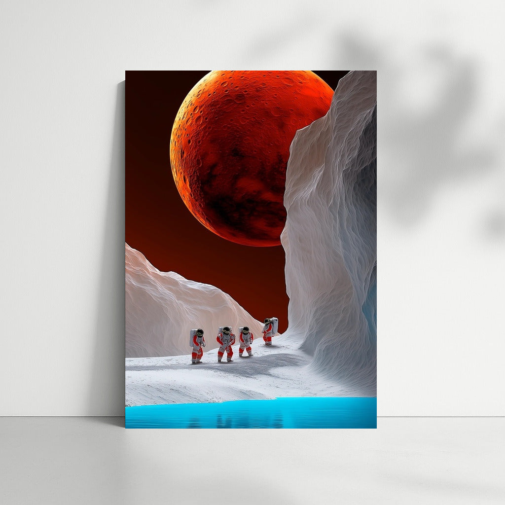 Twilight of Mars Ice: A Space Odyssey