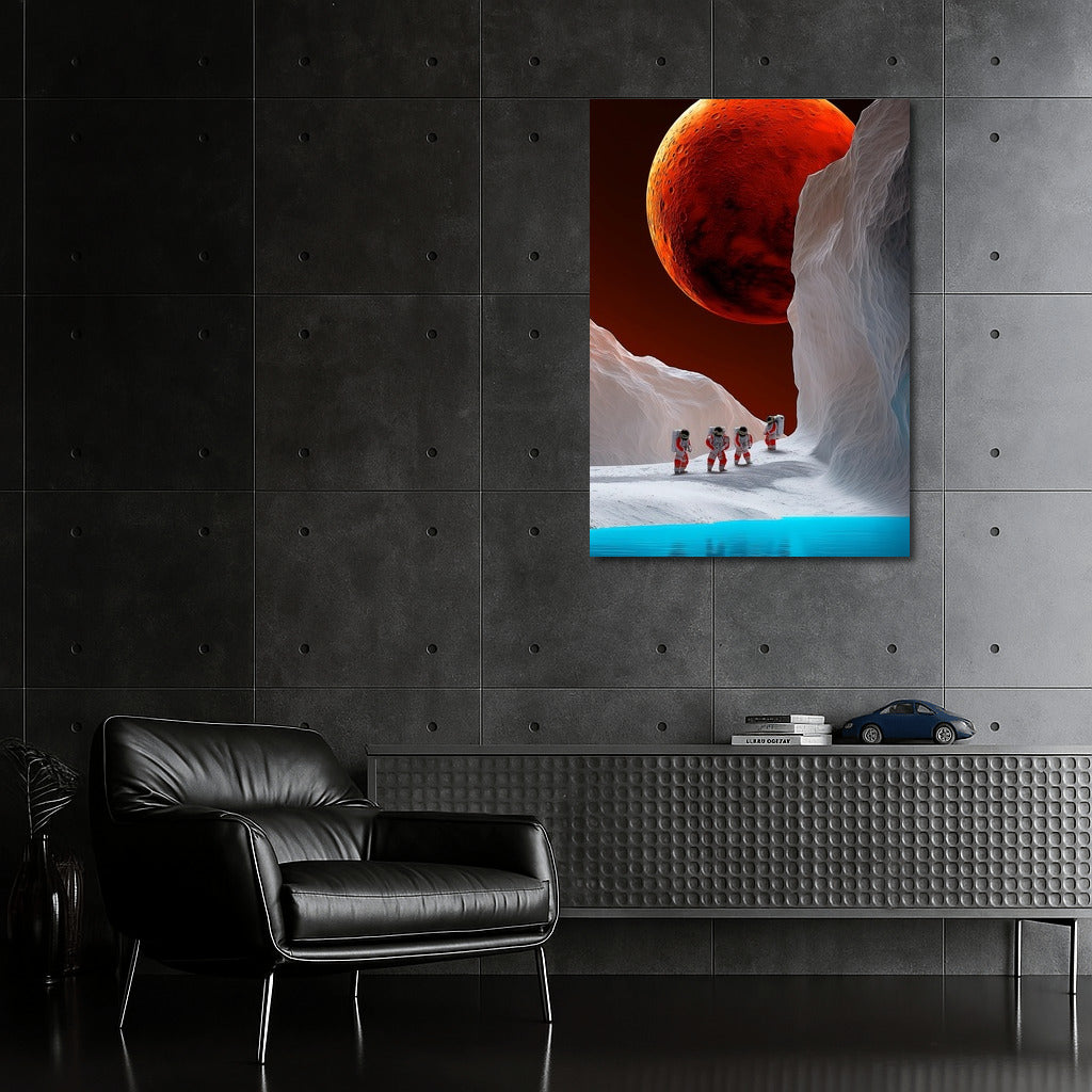 Twilight of Mars Ice: A Space Odyssey