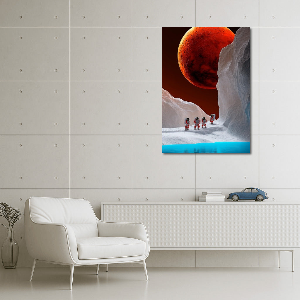 Twilight of Mars Ice: A Space Odyssey