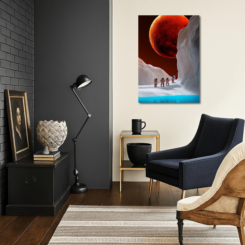 Twilight of Mars Ice: A Space Odyssey