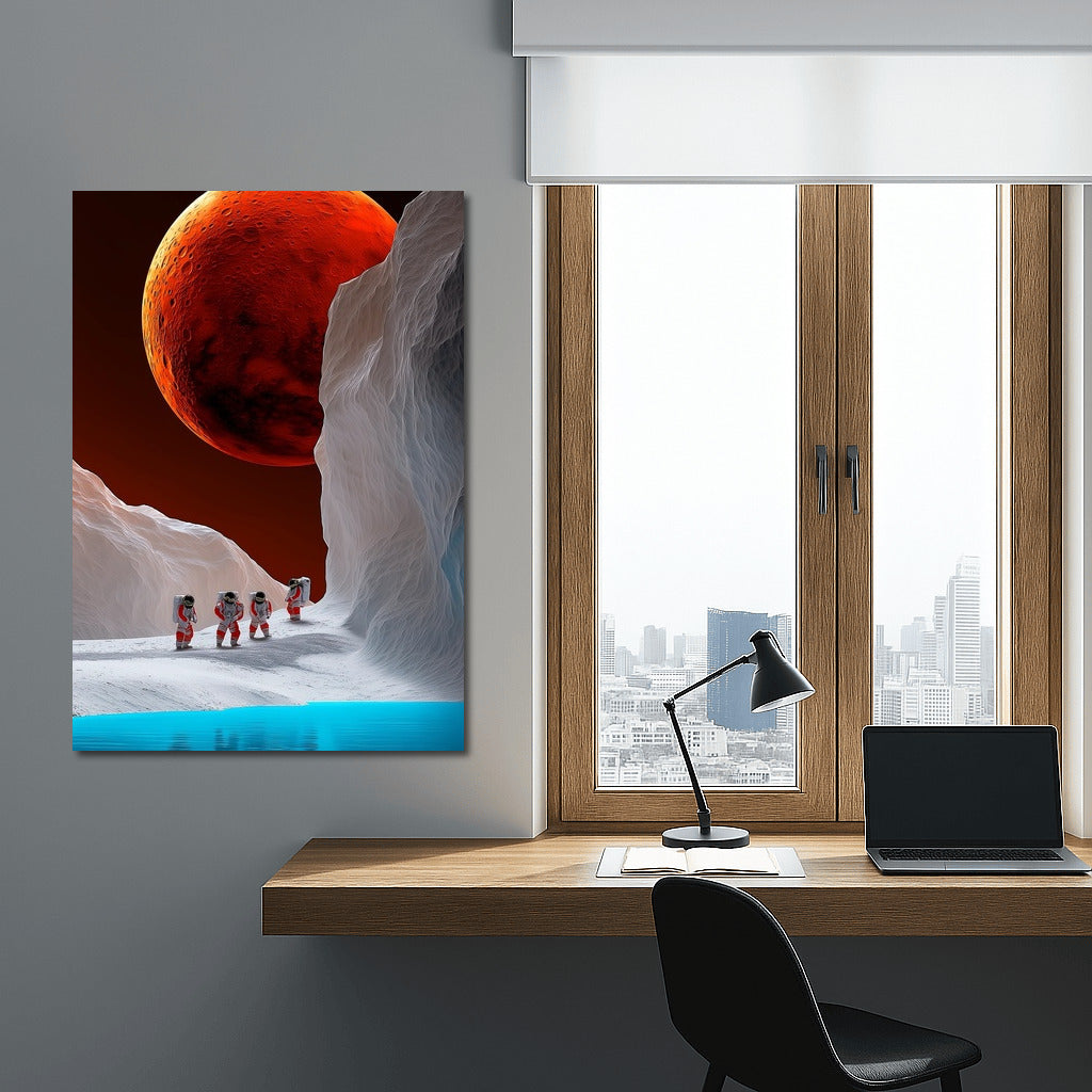 Twilight of Mars Ice: A Space Odyssey