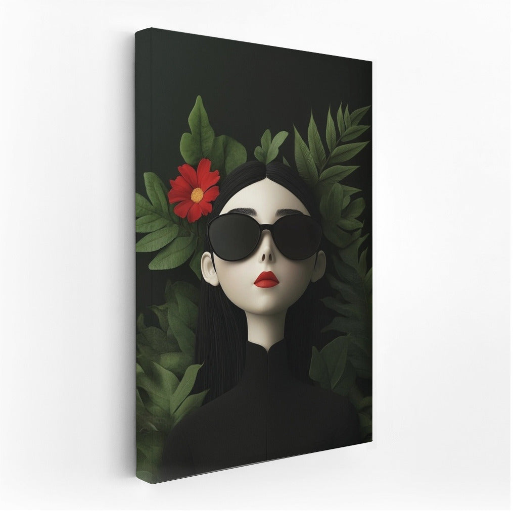 Scarlet Whisper in the Emerald Veil