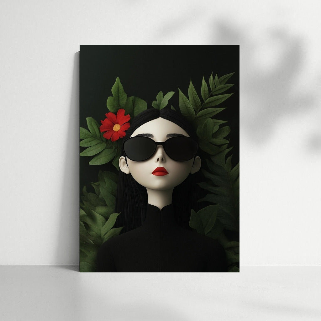 Scarlet Whisper in the Emerald Veil