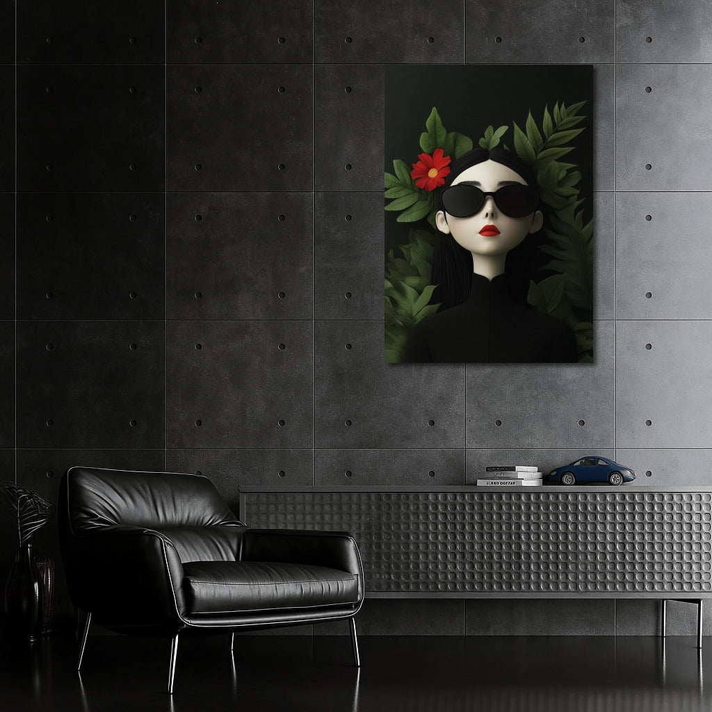 Scarlet Whisper in the Emerald Veil