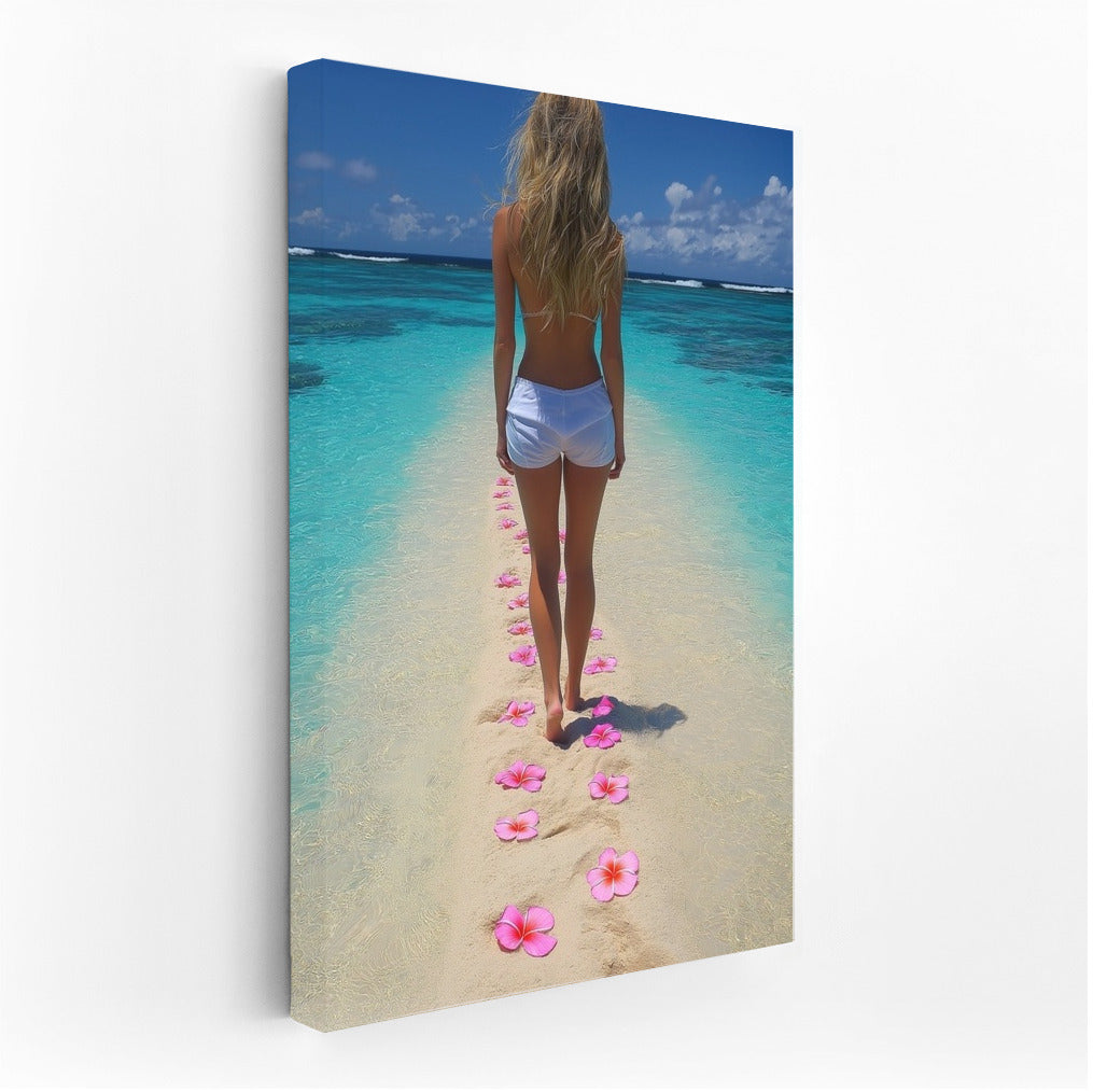 Flower steps in the sands of dreams