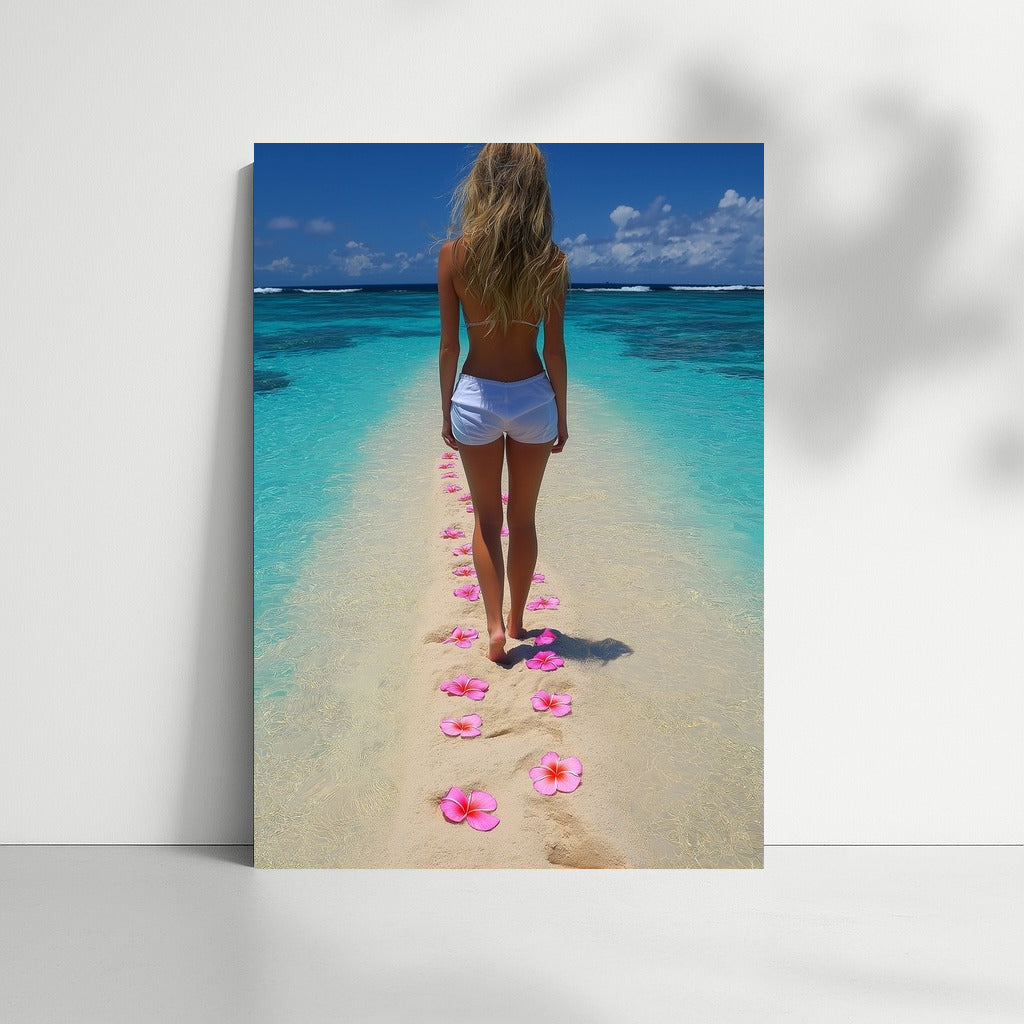 Flower steps in the sands of dreams