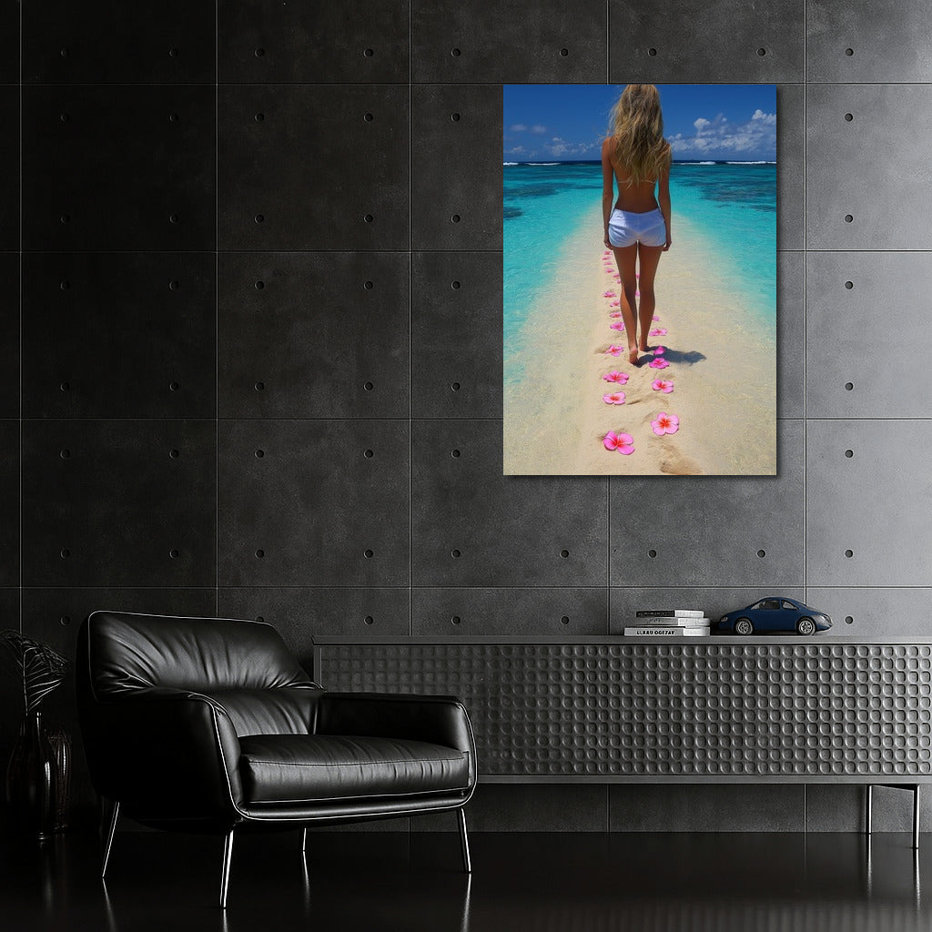 Flower steps in the sands of dreams