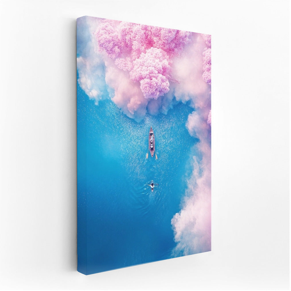 Sailboat in the Pink Sky