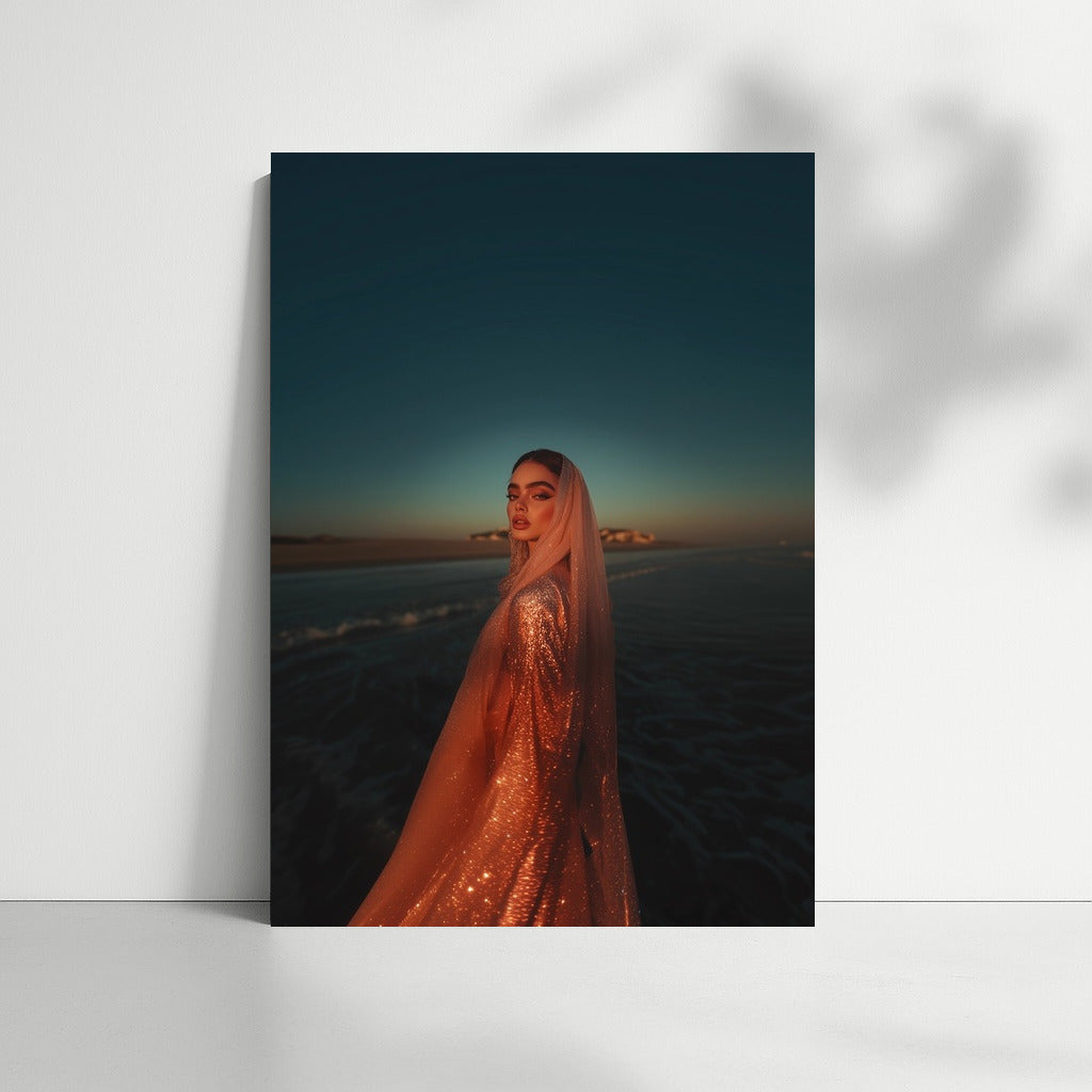 Silhouette in Sunset Symphony