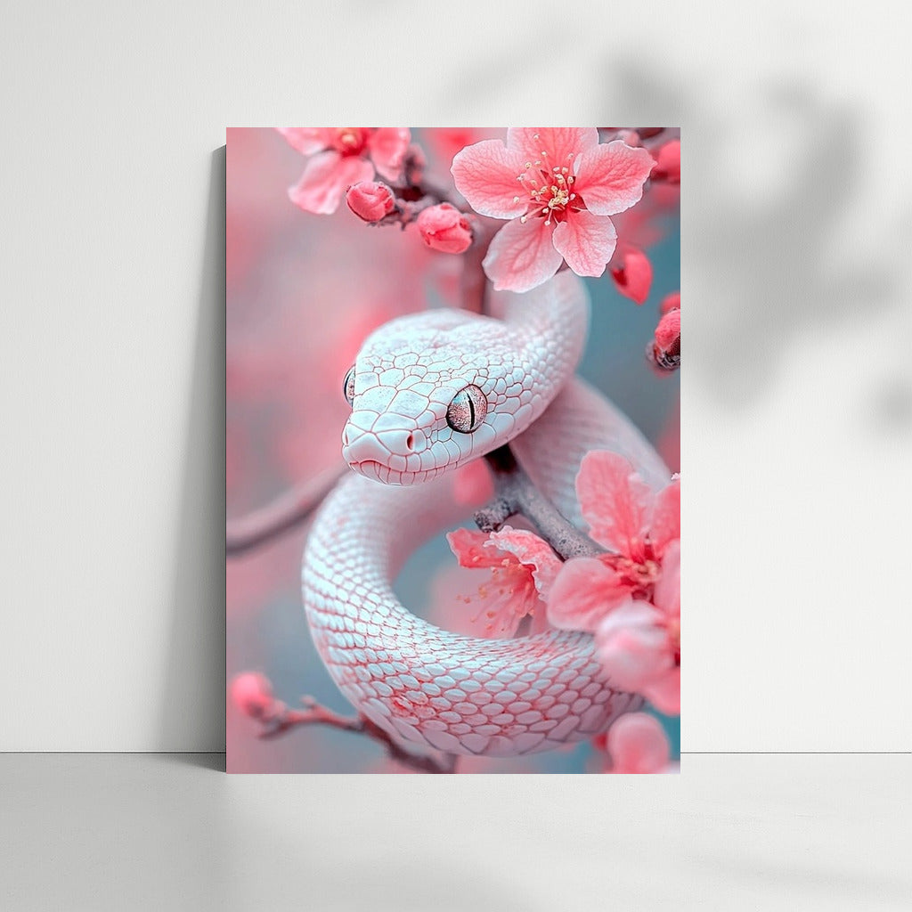 Silver Snake in the Rose Garden