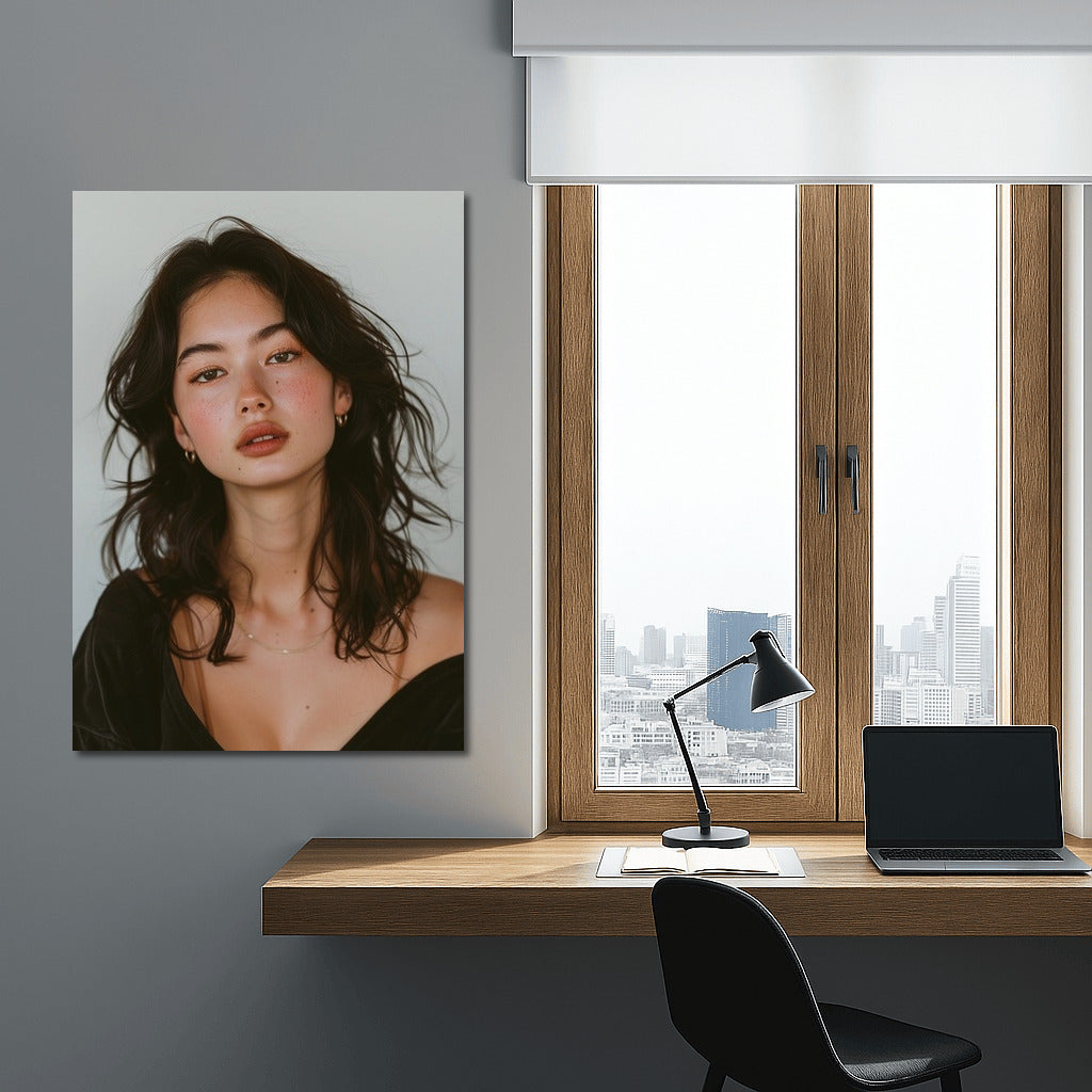 Refined Grace: Elegant Figure in the Interior