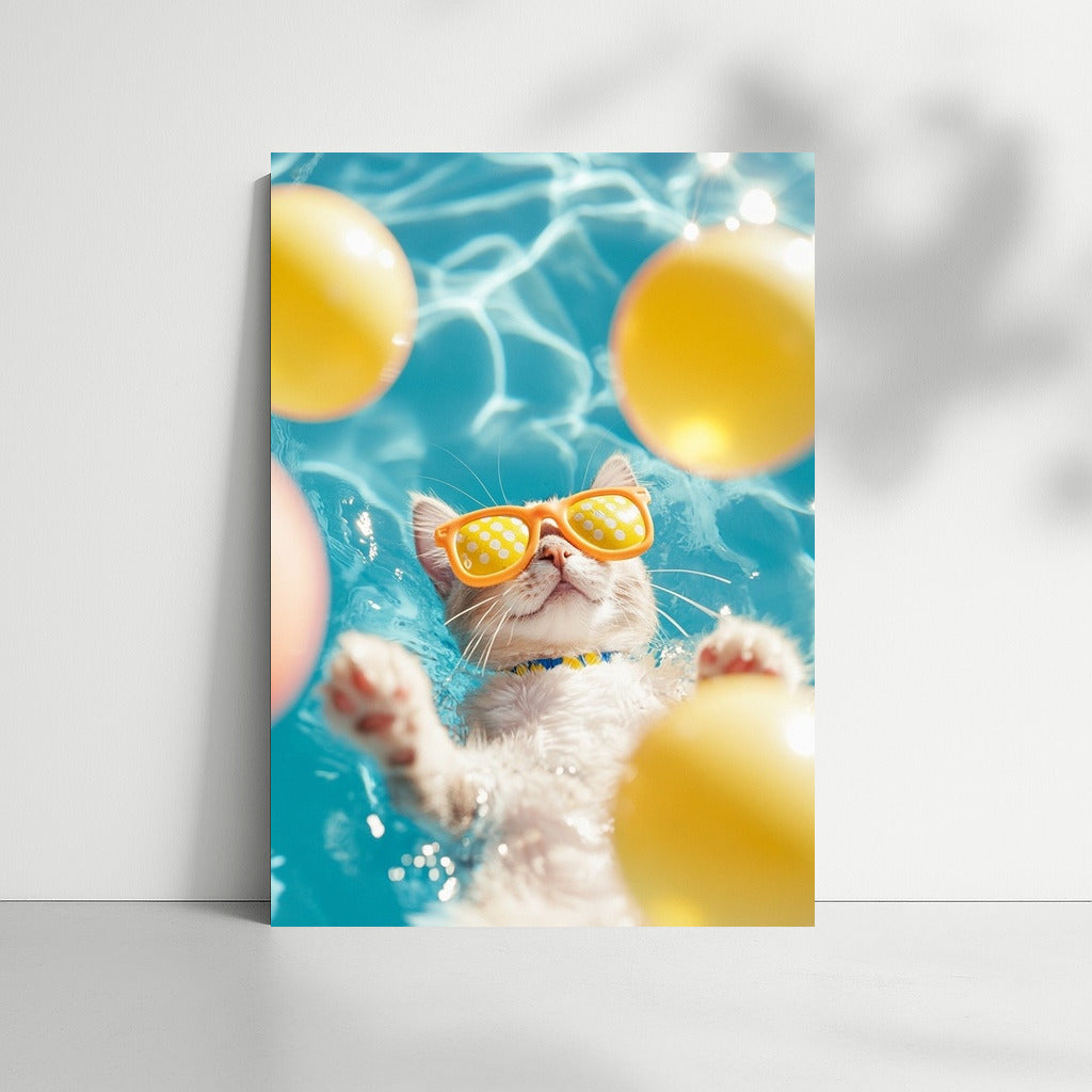 Summer Cat in Sunglasses