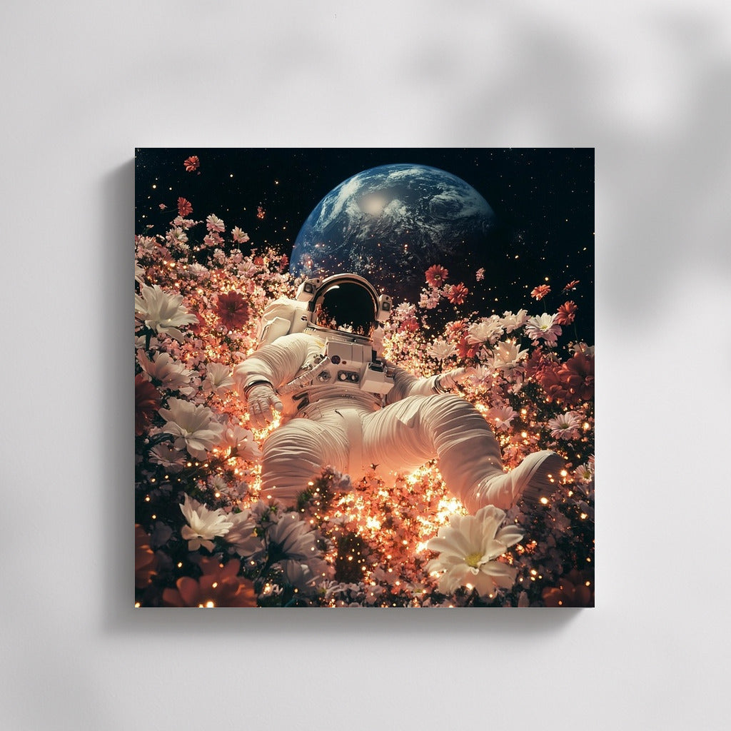 Flower Odyssey: Soaring in Space