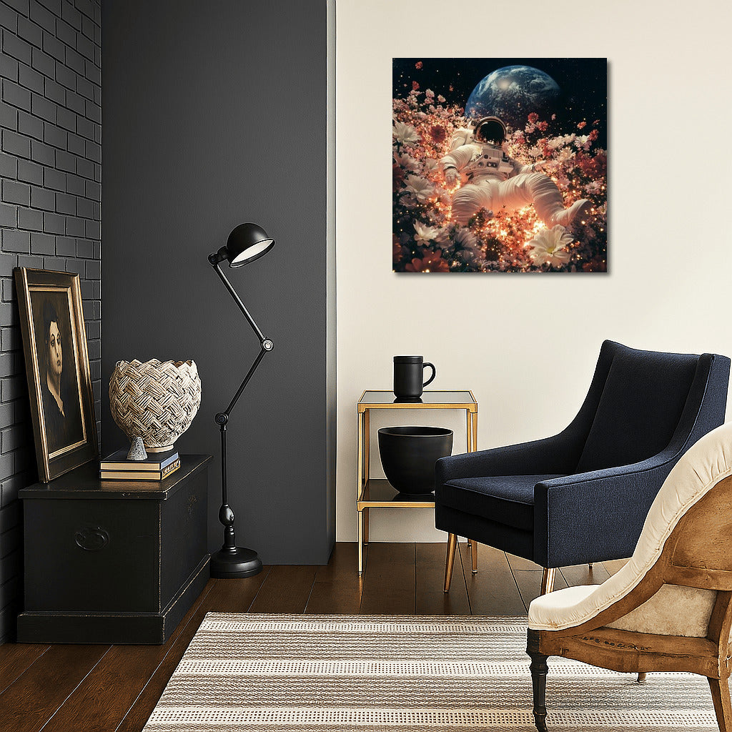 Flower Odyssey: Soaring in Space