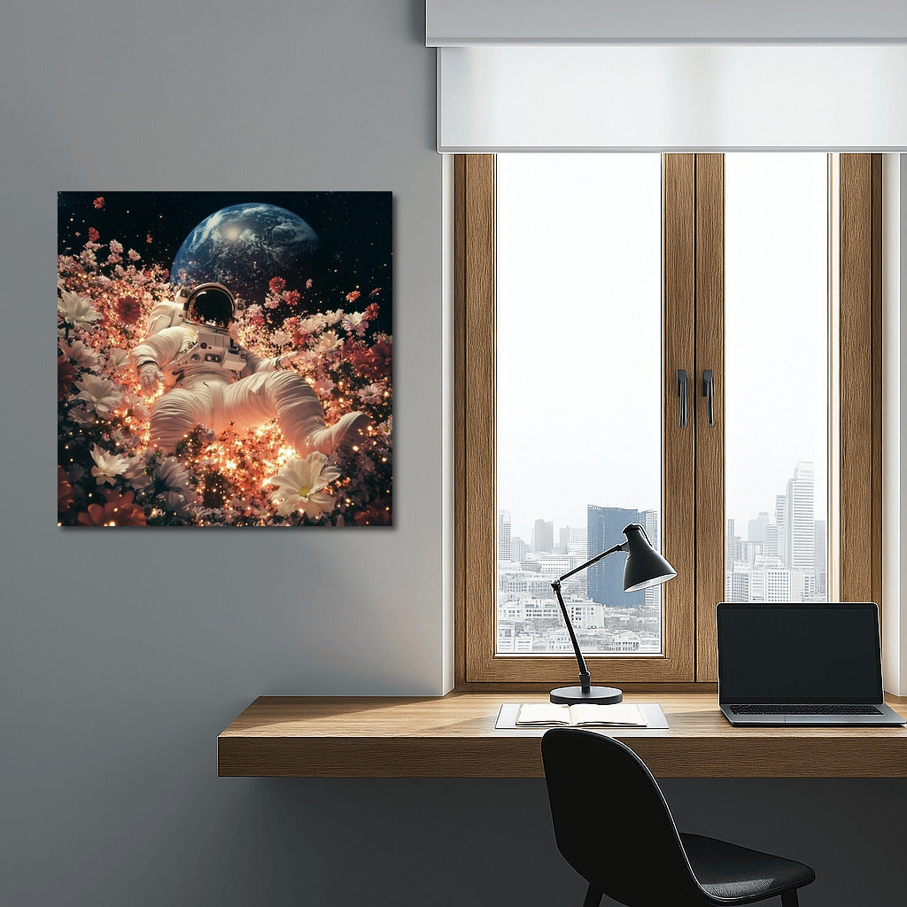 Flower Odyssey: Soaring in Space